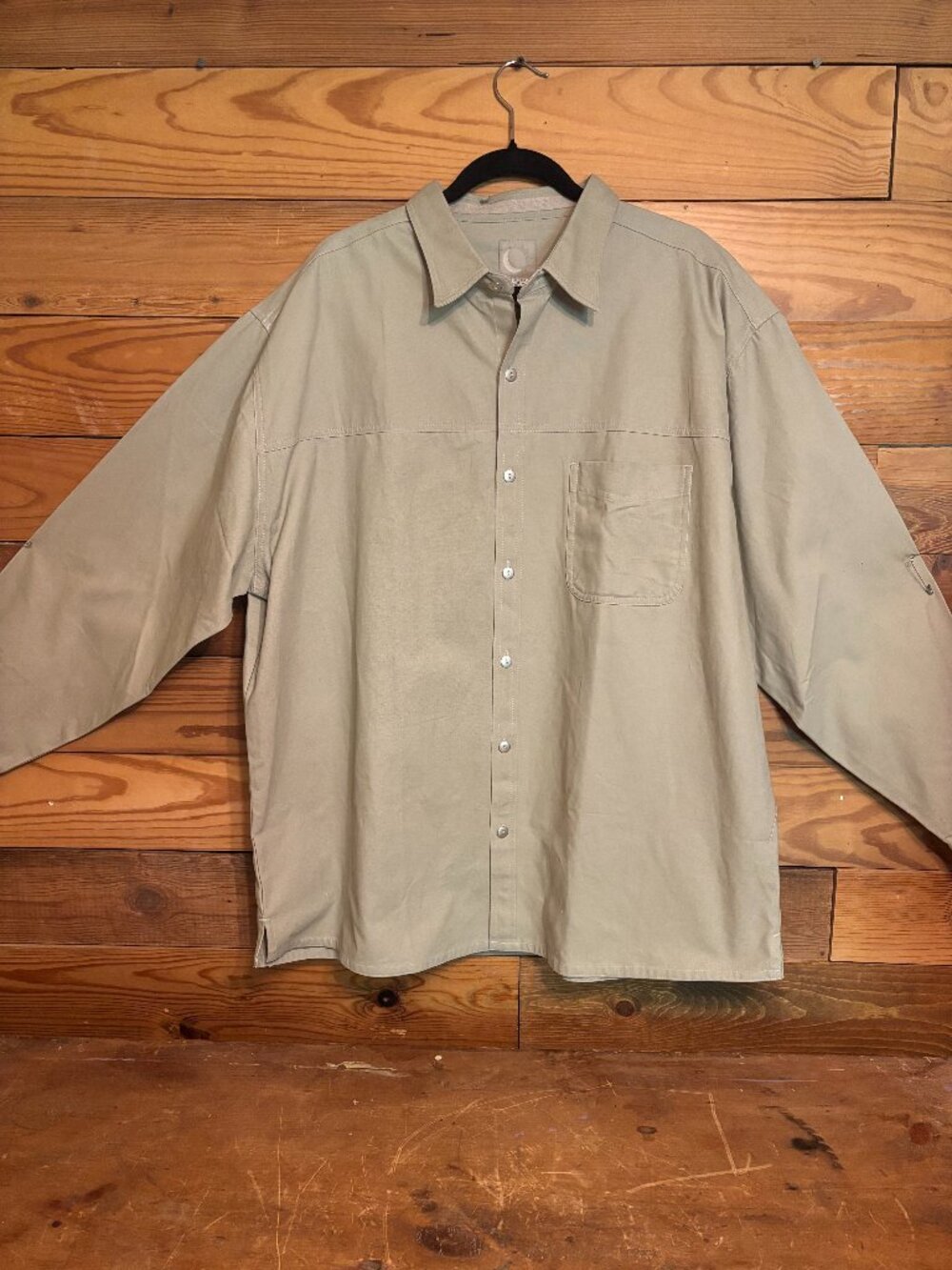 Vintage NWT Marlboro Gear 99 Khaki Men's Shirt XXL
